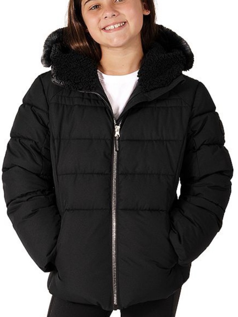 ZeroXposur - Faux Fur Trimmed Hooded
Puffer Jacket - Size: 4/5